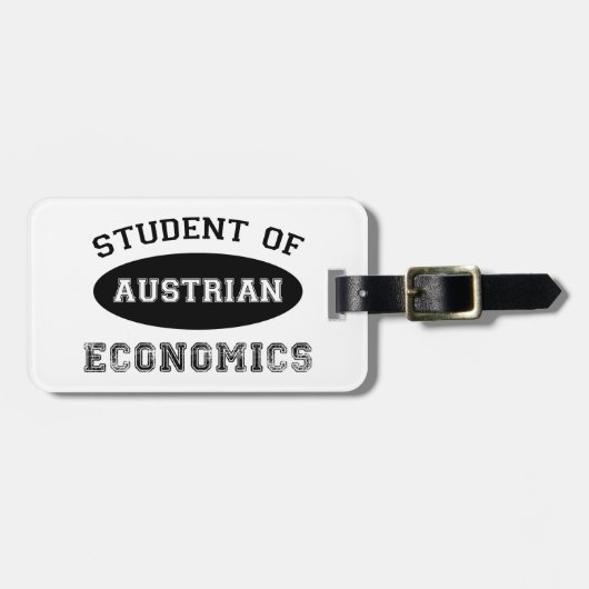 オーストリアの経済学の学生 ラゲッジタグ (正面横)