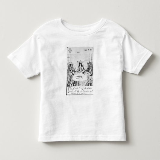 オーストリアのArchdukeはスペインの王を宣言しました トドラーTシャツ (正面)