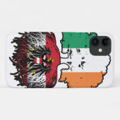 オーストリアアイリッシュアイルランドツリールーツ国旗 Case-Mate iPhoneケース (裏面(横))