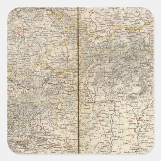 オーストリアアトラスマップ スクエアシール (正面)