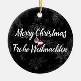 オーストリアアメリカン・バイリンガル・ホリデー・デコレーション セラミックオーナメント