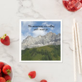 オーストリアアルプスウィズ引用文 スタンダードカクテルナプキン (インサイチュ)