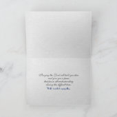 オーストリアアルプス聖句悔やみや弔慰 カード (内部)