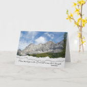 オーストリアアルプス聖句悔やみや弔慰 カード (黄色い花)