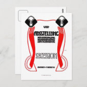 オーストリアウィーンジュゲンドスティルアールヌーボー博覧会 ポストカード (正面/裏面)