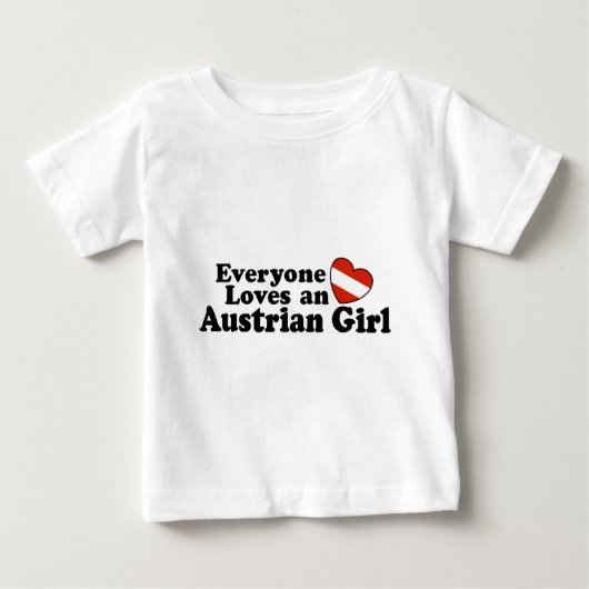 オーストリアガール ベビーTシャツ (正面)