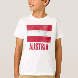 オーストリアグランジ国旗「見た目」 Tシャツ