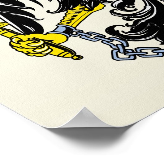 オーストリアコートオブアームズ詳細 ポスター (角)