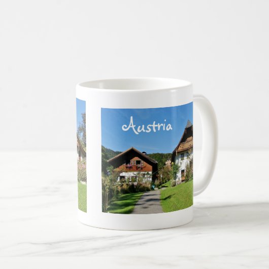 オーストリアサルツカンメルグト記念物 コーヒーマグカップ (正面右)