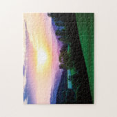 オーストリアジグソーのミュールヴィエルテルの上の美しい夕日 ジグソーパズル (縦)