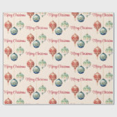 オーストリアジョイ |メリークリスマス |ツリーオーナメント ラッピングペーパー (フラット)