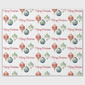 オーストリアジョイ |メリークリスマス |ツリーオーナメント ラッピングペーパー (フラット)