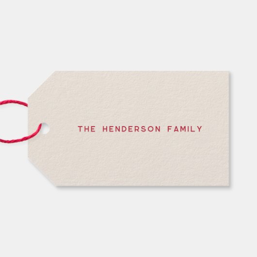 オーストリアジョイ |メリークリスマス |名前をカスタムする ギフトタグ (裏面横)