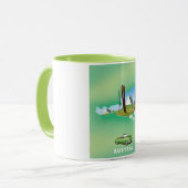 オーストリアスキー旅行ポスター マグカップ (正面左)