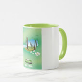 オーストリアスキー旅行ポスター マグカップ (正面右)