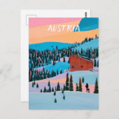 オーストリアスキー ポストカード (正面/裏面)