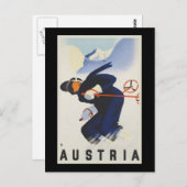 オーストリアスキー ポストカード (正面/裏面)