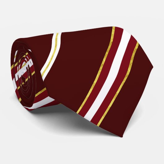 オーストリアストライプの旗 ネクタイ (ロール)