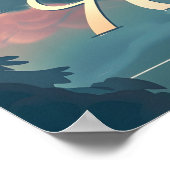 オーストリアセレニティ:レイクサイドマウンテン ポスター (角)