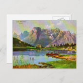 オーストリアチロル湖ミスリナ,1920 ポストカード (正面/裏面)