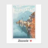 オーストリアトラベルアートヴィンテージ シール (シート)