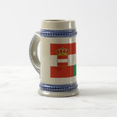 オーストリアハンガリーの旗(1869-1918年) ビールジョッキ (正面左)