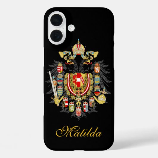 オーストリアハンガリー帝国 名前入り Case-Mate iPhoneケース (裏面)