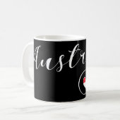 オーストリアハートマグカップ国旗 コーヒーマグカップ (正面左)