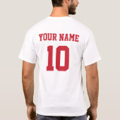 オーストリアパーソナライズされたナショナルチームジャージー Tシャツ (裏面)