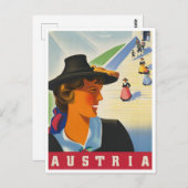 オーストリアビンテージトラベルはがき ポストカード (正面/裏面)