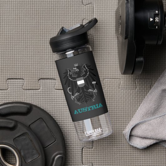 オーストリアフィットネスとオーストリアの紋章/旗 ウォーターボトル (ジム)
