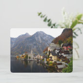 オーストリアポストカードリネンありがとう5x7文房具 招待状 (スタンド正面)