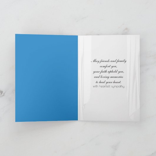 オーストリアマウンテンウィンドウ悔やみや弔慰 カード (内部)