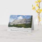 オーストリアマウンテンピーク悔やみや弔慰 カード (黄色い花)