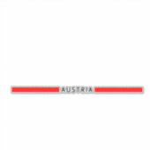 オーストリアミニマル国旗 シール (正面)