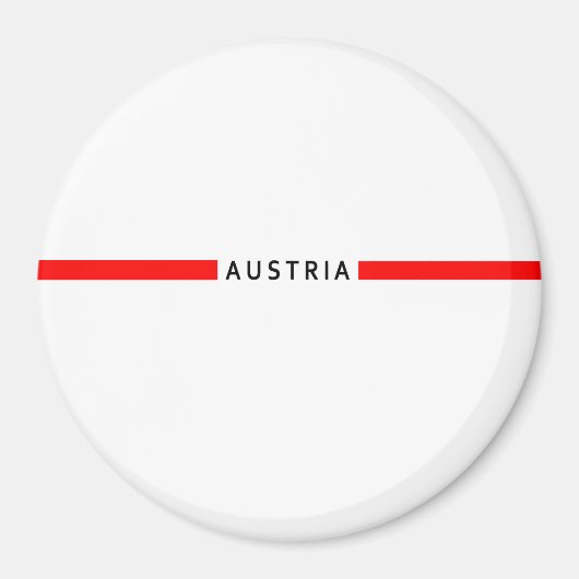 オーストリアミニマル国旗 マグネット (正面)