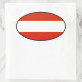 オーストリアユーロステッカー 楕円形シール (バッグ)