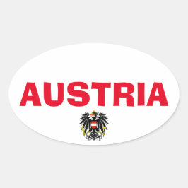 オーストリアヨーロッパ楕円スタイルステッカー 楕円形シール