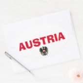 オーストリアヨーロッパ楕円スタイルステッカー 楕円形シール (封筒)