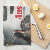 オーストリアラブロックブリッジザルツブルグ キッチンタオル (四つ折り)