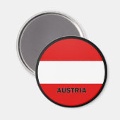 オーストリアローンデル品質国旗 マグネット (正面/裏面)