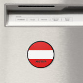 オーストリアローンデル品質国旗 マグネット (インサイチュ (食洗機))