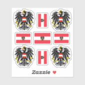 オーストリアンコートの腕と旗のシール シール (シート)