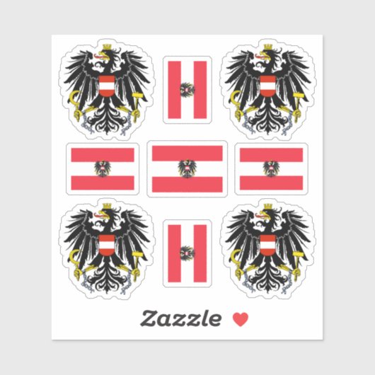 オーストリアンコートの腕と旗のシール シール (シート)