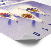 オーストリアヴィンテージスキーポスター ポスター (角)