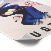 オーストリアヴィンテージスキーポスター ポスター (角)