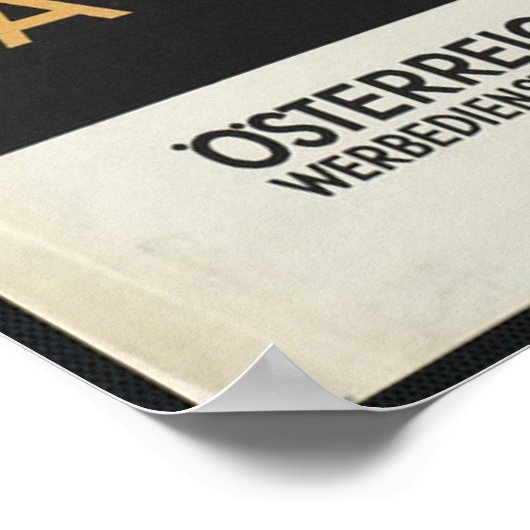 オーストリアヴィンテージ旅行ポスター広告レトロプリント ポスター (角)