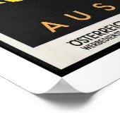 オーストリアヴィンテージ旅行 ポスター (角)