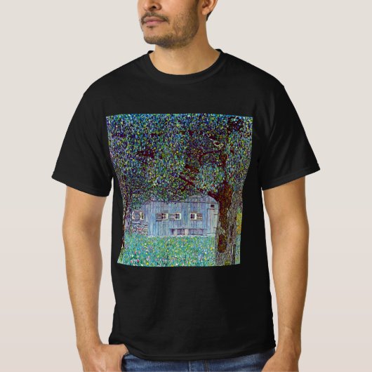 オーストリア上州の農家（Gustav Klimt作） Tシャツ (正面)