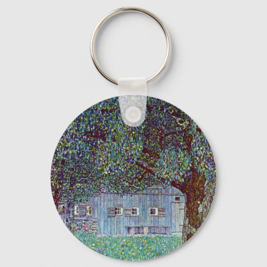 オーストリア上州の農家（Gustav Klimt） キーホルダー (正面)